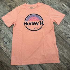 Boys New Orange Hurley T-Shirt Size 10/12